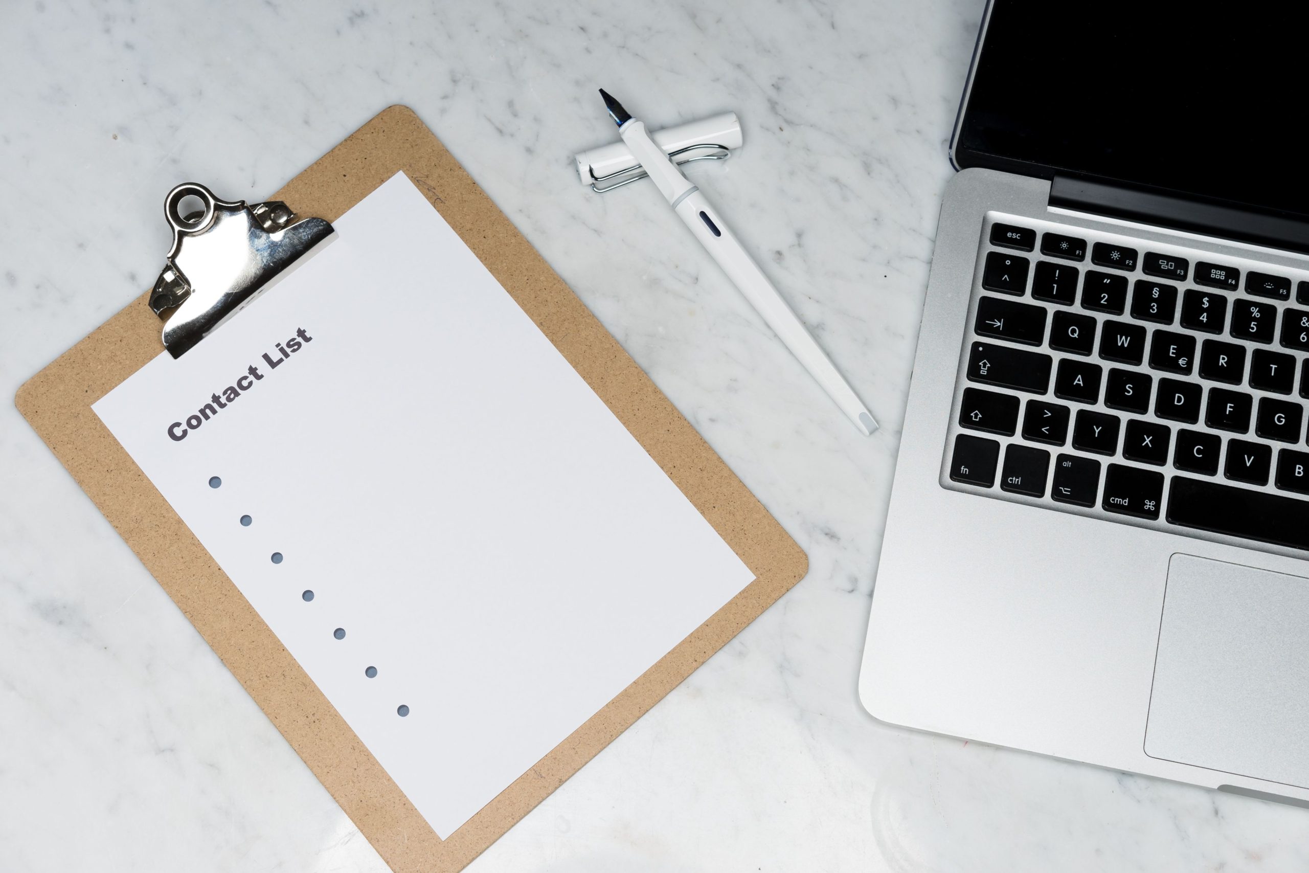 Notebook and laptop prepared for a professional enquiry