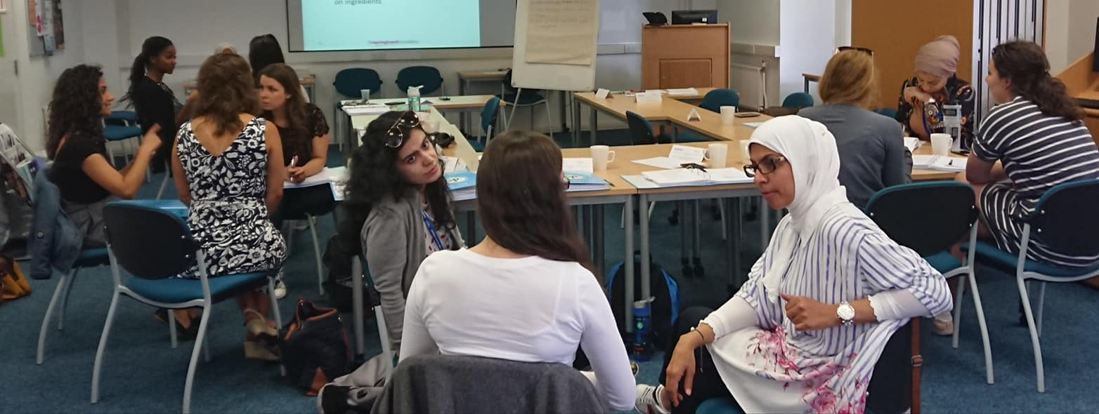 Young people participating in an enterprise education training session